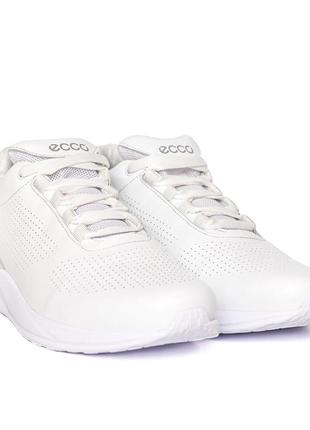 Мужские кожаные кроссовки  е-series white (в стиле)3 фото