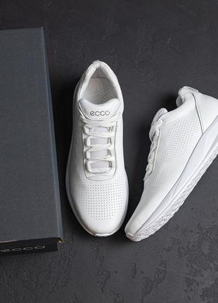 Мужские кожаные кроссовки  е-series white (в стиле)6 фото