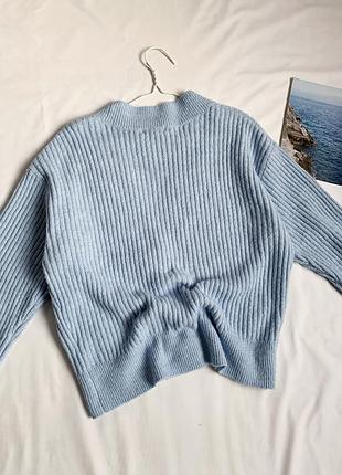 Кардиган, светр кофта, блакитний, h&m 4