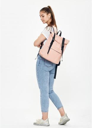 Женский рюкзак ролл sambag rolltop milton пудра2 фото