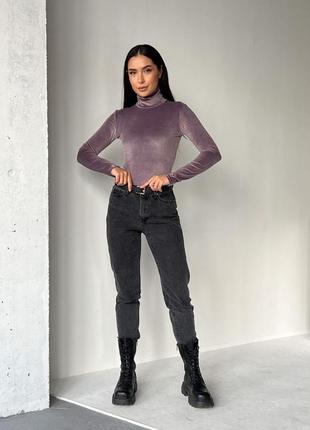 Стильный велюровый боди. 0201399