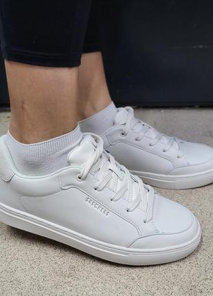 Кеды кроссовки кожаные женские skechers оригинал