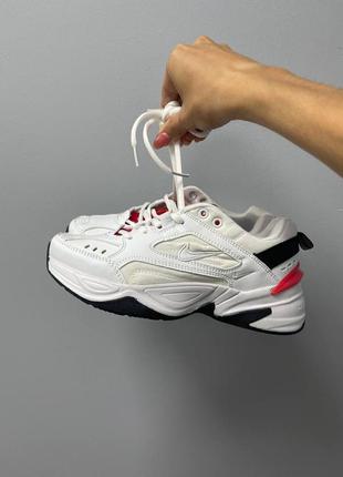 Кросівки nike m2k tekno ‘white red’5 фото