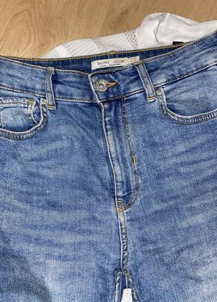 Женские джинсы рванки, синего цвета, стильные джинсы2 фото