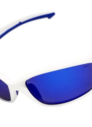 Защитные очки с поляризацией bluwater seaside white polarized (g-tech™ blue), синие зеркальные5 фото