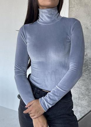 Стильный велюровый боди. 0201399