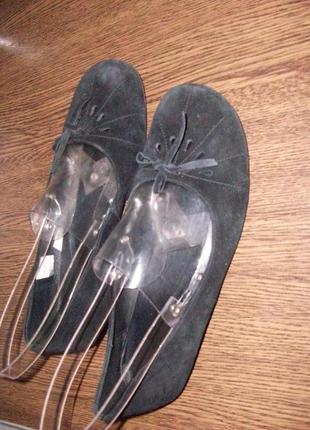 39-25,5 см стильные удобные балетки туфли замша