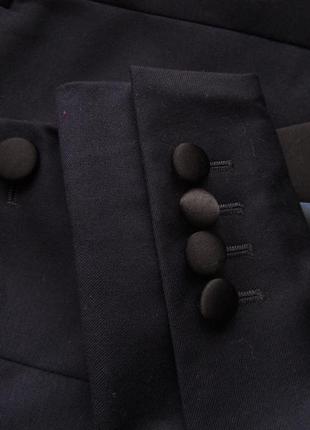 Темно синий шерстяной пиджак жакет блейзер siem van eck7 фото