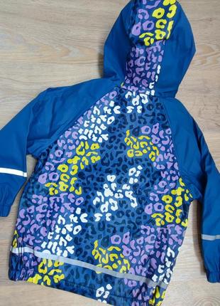 Утепленная курточка дождевик, грязеприд lupilu на 2-4 года.3 фото