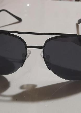 Очки солнцезащитные uv400 классические капли авиаторы из низа безоправные унисекс3 фото