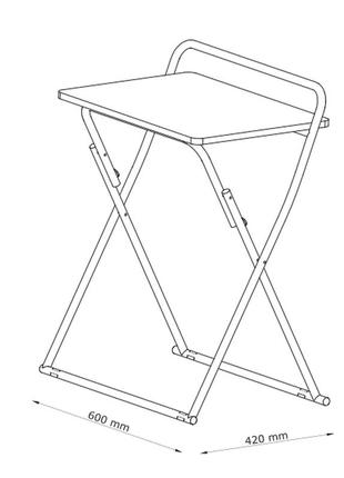 Стол для ноутбука напольный раскладной на ножках, daymart4 фото