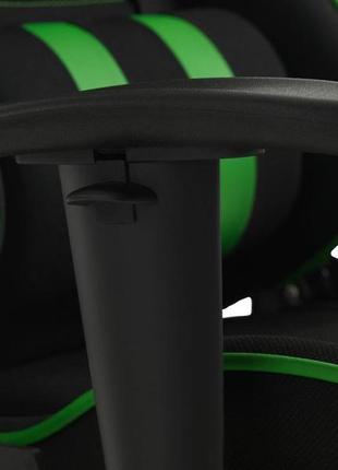 Крісло геймерське компютерне чорно зелена - сітка (металева основа, зйомна подушка) daymart