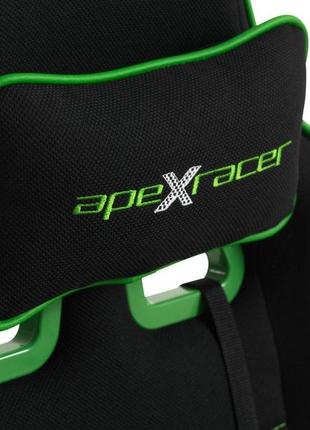Крісло геймерське компютерне чорно зелена - сітка (металева основа, зйомна подушка) daymart3 фото