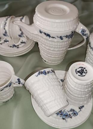 Изящный кофейный сервиз из элитного фарфора artil bone china5 фото