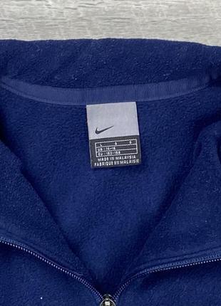 Nike кофта 14-16yrs 152-158 см флисовая синяя оригинал3 фото
