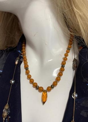 Ожерелье винтаж янтарь янтарь калининград