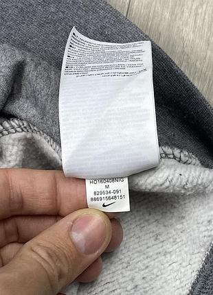 Nike кофта балахон м размер флисовая серая с лого оригинал5 фото