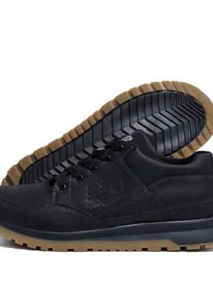 Мужские кожаные кроссовки new balance clasic black (в стиле)
