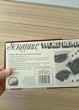 Настольная игра scrable word rummy 6