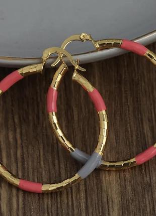 Серьги кольца