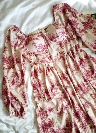 Меди платье с имитацией корсета dazy by shein5 фото