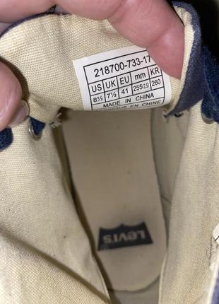 Високі кеди levi’s7 фото