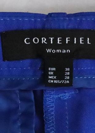 Зауженные ультрамарин брюки cortefiel испания3 фото