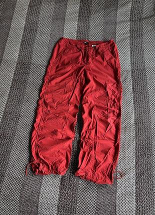 H&amp;m parachute red pants штаны аутдор оригинал бы у