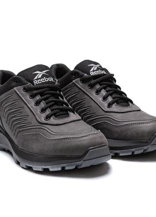 Чоловічі кросівки reebok classic grey (в стилі)3 фото