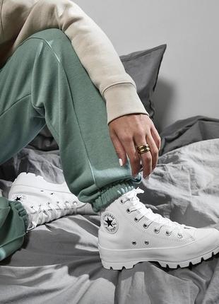 Converse chuck taylor lugged кожаные кеды ботинки оригинал8 фото