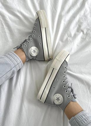 Теплі кеди в стилі converse10 фото