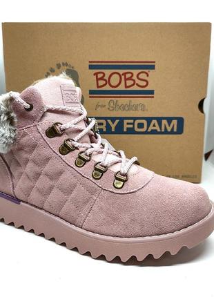 Замшевые зимние ботинки skechers bobs оригинал