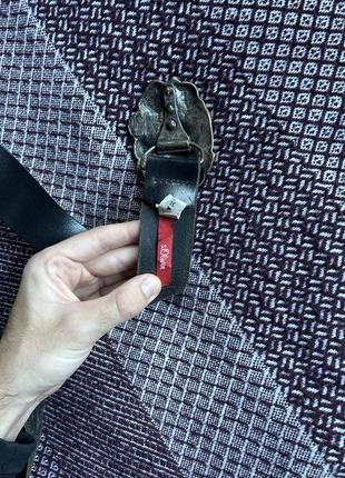 S.oliver real leather belt ремень кожаный оригинал бы в7 фото