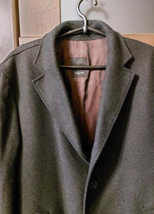 Мужское классическое пальто bugatti 44r шерсть и кашемир5 фото
