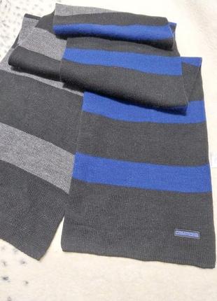 Якісний стильний теплий  фірмовий шарф campione