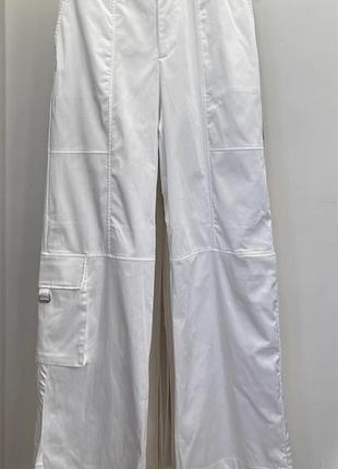 Атласные брюки с карманами zara7 фото