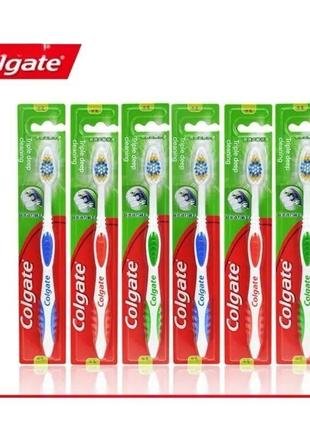 Зубная щетка colgate тройная глубокая очистка средняя щетина