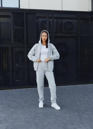 Женский спортивный костюм, нежный спортивный костюм, прогулочный костюм, прогулочный костюм, прогулочный костюм,флисовый костюм,флисовый костюм,зимний костюм8 фото