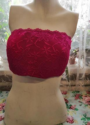 Топ с паралоновыми вставками,без бретелек, размер xl