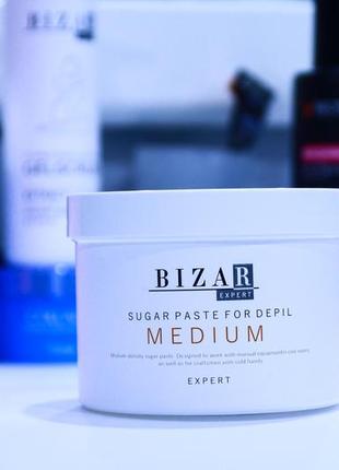 Цукрова паста bizar для шугарингу епіляції середня універсальна 700g