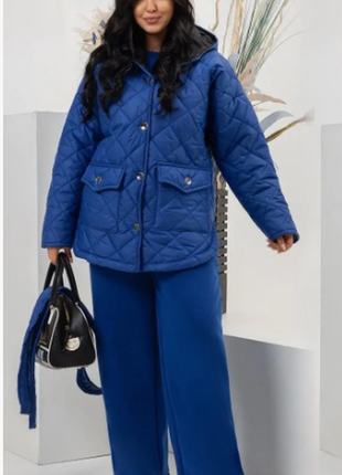 Костюм 3-ка женская тринитка  на флисе + куртка 46-48; 50-52; 54-56; 58-60 razg800-7398ве