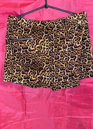 Юбка-шорты юбка-шорты леопард коттон хлопок l бренд1 фото