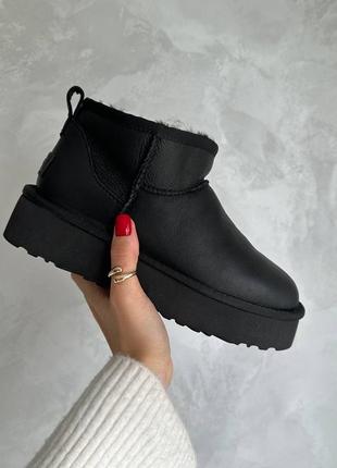 Женские кожаные угги ugg