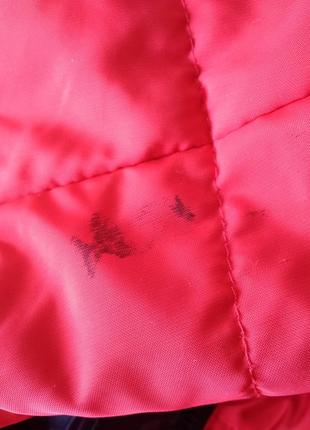 Р 10 / 44-46 красная куртка на молнии с капюшоном8 фото