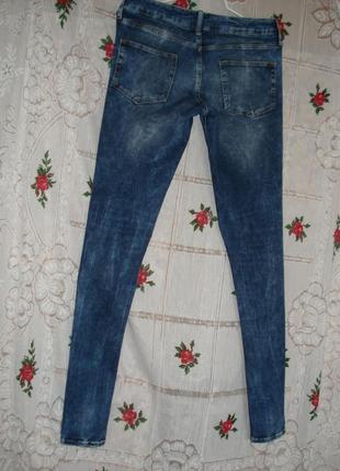 Супер джинсы синего цвета"topman"р.30,турция,95%коттон,5%эластан.