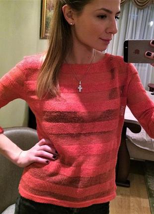 Кораловий светр topshop