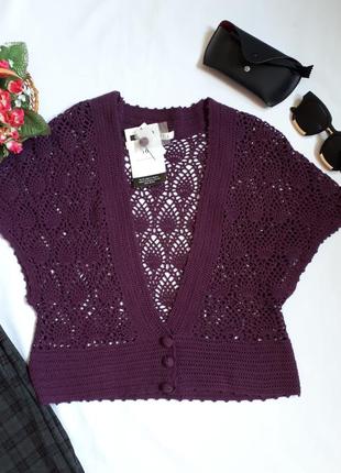 Вязаная жилетка-кроше george (размер 12-14)