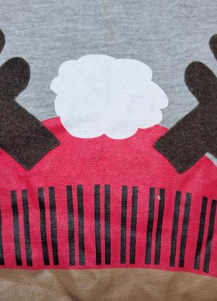 Новогодняя футболка реглан с двойным рукавом georgeноволетняя футболка реглан с двойным рукавом george9 фото