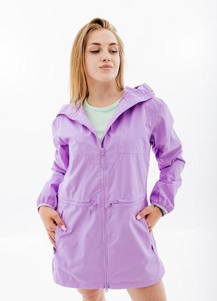 Женская куртка helly hansen w essence mid rain coat фиолетовый l (7d53971-699 l)1 фото