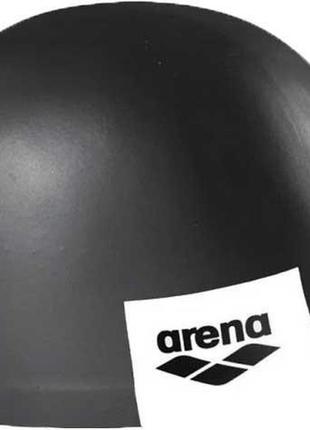 Шапка для плавания arena logo moulded cap черный уни osfm (001912-201)